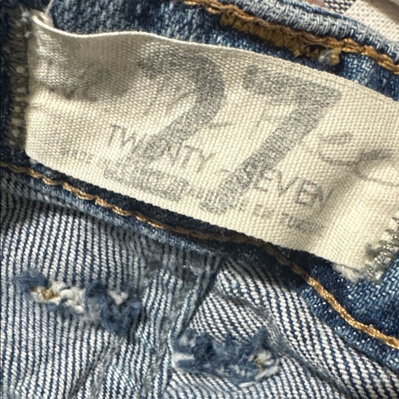 FREE PEOPLE - We the free Boyfriend Blue Jeans Size 27 - Picture 7 of 9